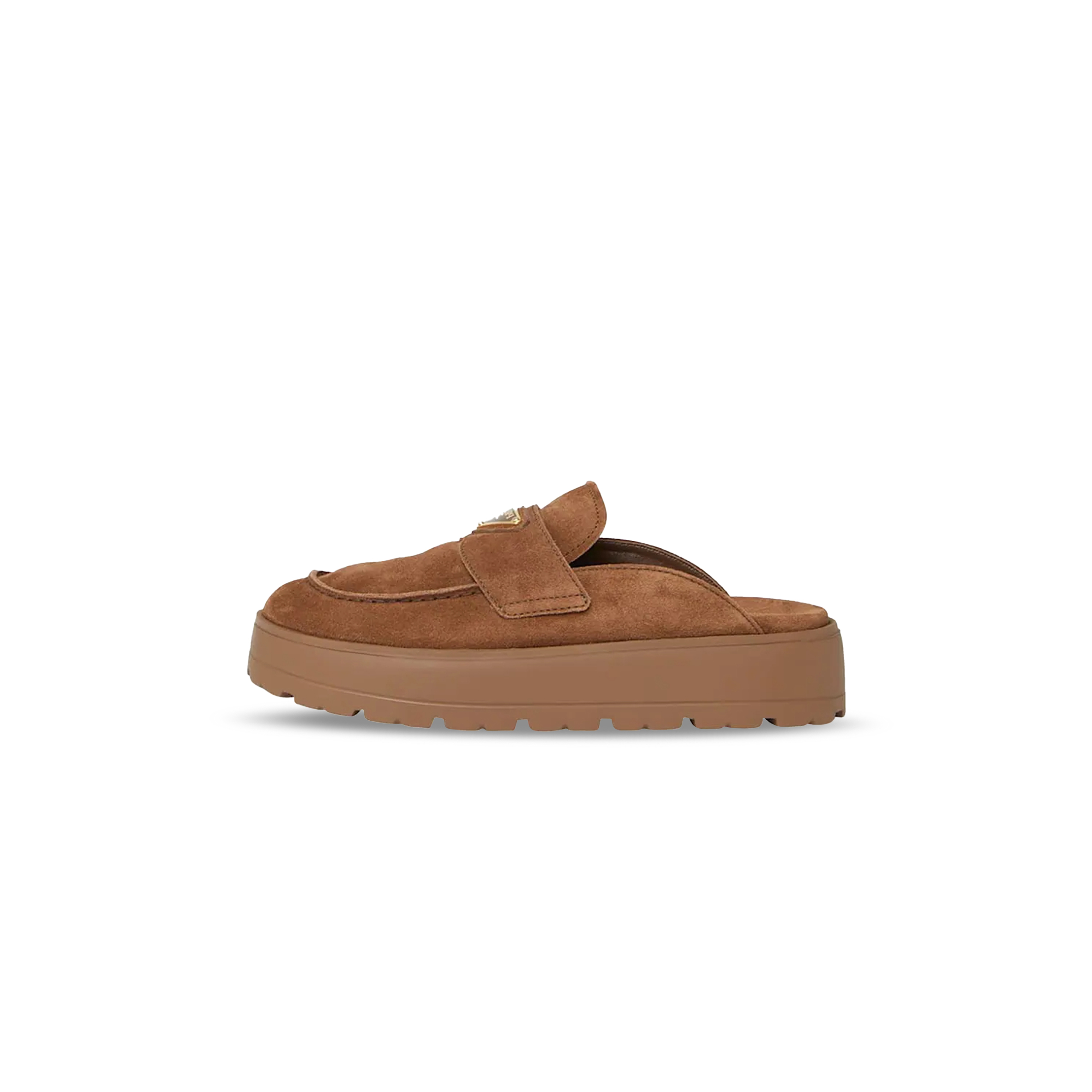 PRADA FUSSBETT SUEDE LOAFER MULES 301413
